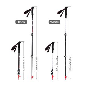 ZZD2345 Ultralight Carbon Fiber Telescopic Trekking Pole