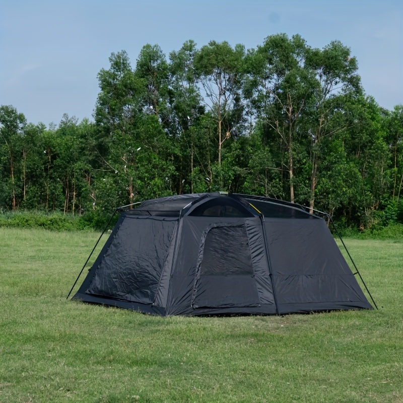 ZZD2378 2 Rooms 1 Living Room Thickened Camping Tent with Awning, Multi-Person Family Tent - Image 4