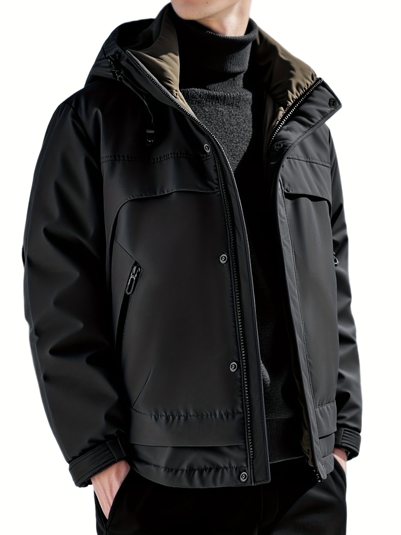 ZZD2404 Christmas Gift Men Duck Down Jacket, Windproof Warm Winter Outdoor Coat - Image 2