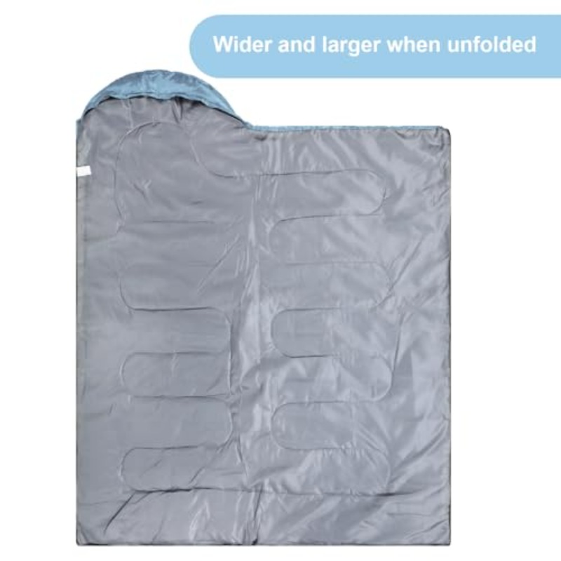 ZZD2400 Lightweight Packable Adult Sleeping Bag, Warm for Backpacking Hiking Travel - Image 4